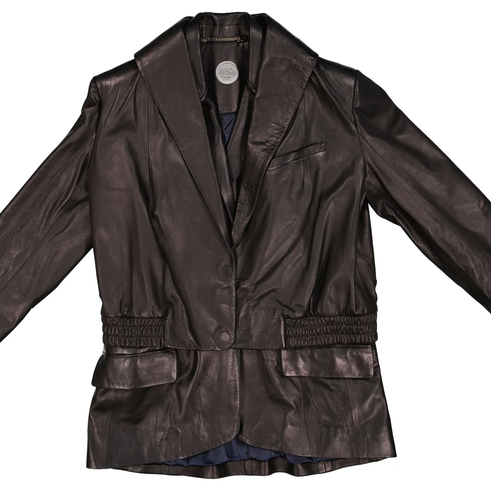 Fill In The Black - Ash Leather Two Piece Jacket & Vest