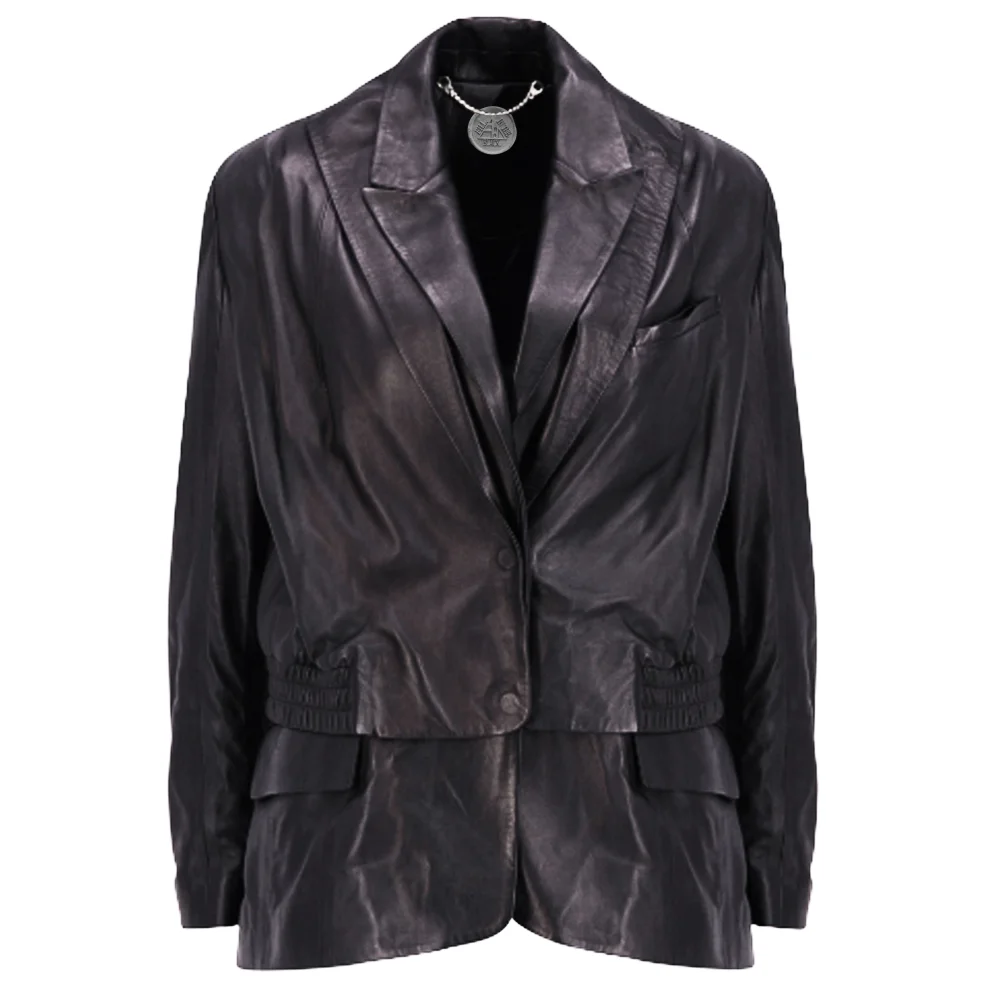 Fill In The Black - Ash Leather Two Piece Jacket & Vest