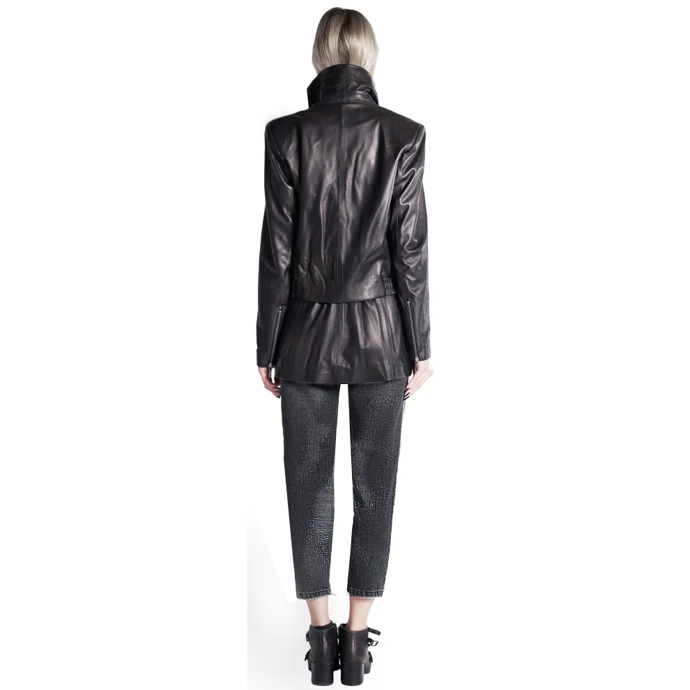 Fill In The Black - Ash Leather Two Piece Jacket & Vest