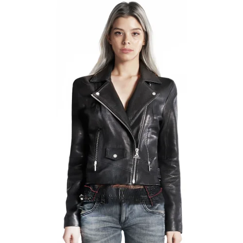 Fill In The Black - Shadow Leather Jacket S Black | hipicon