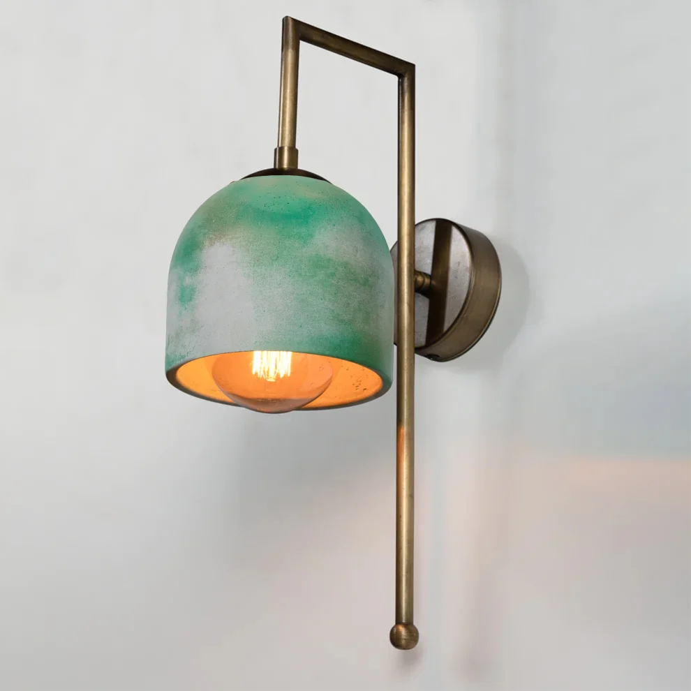 Womodesign - Rust Textured Bronze Metal Detail Sconce