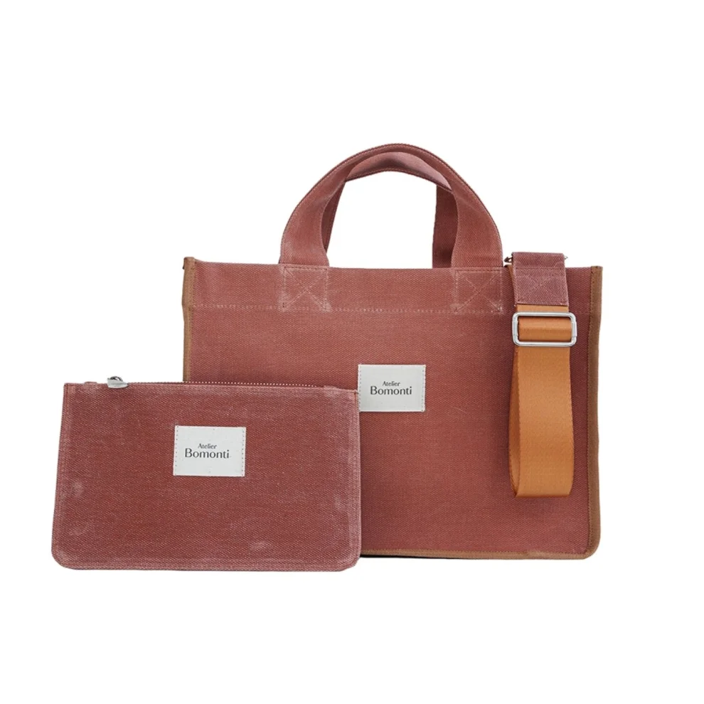 Atelier Bomonti - Hishi Rj Tote Bag Waksed Canvas