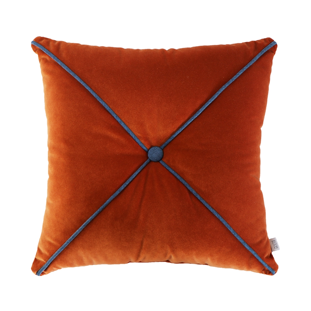 Buttoned Velvet Pillow