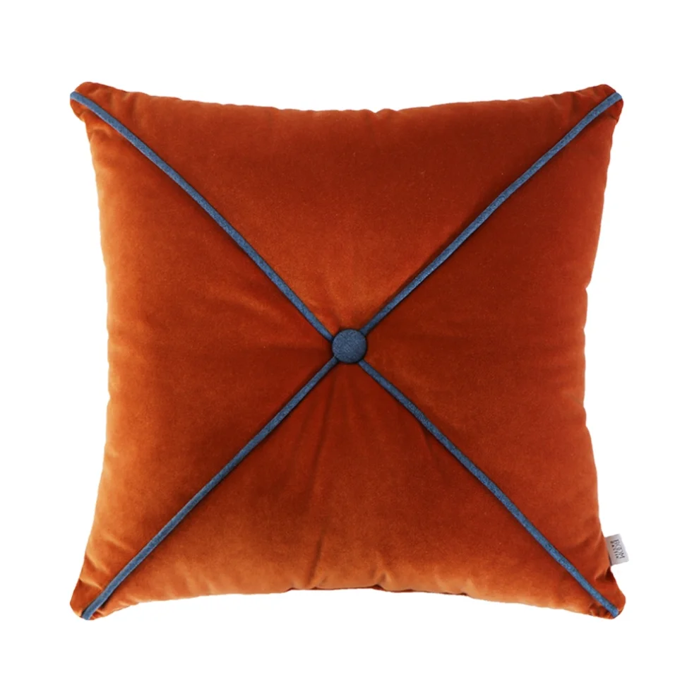 Boom Bastık - Buttoned Velvet Pillow