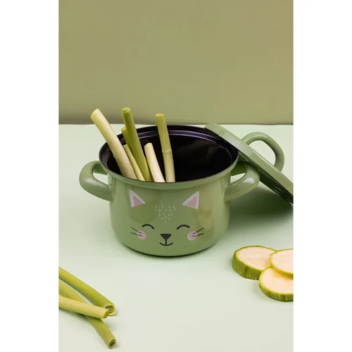 Emaylab - Enamelware Little Cat Casserole