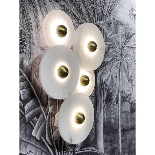 OBJEXOM - Thales Marble Antique Wall Sconce 20cm