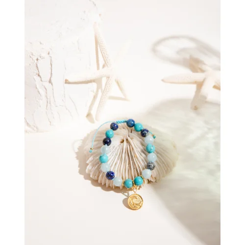 108 Niyettaşı - Water Element Mala Bracelet