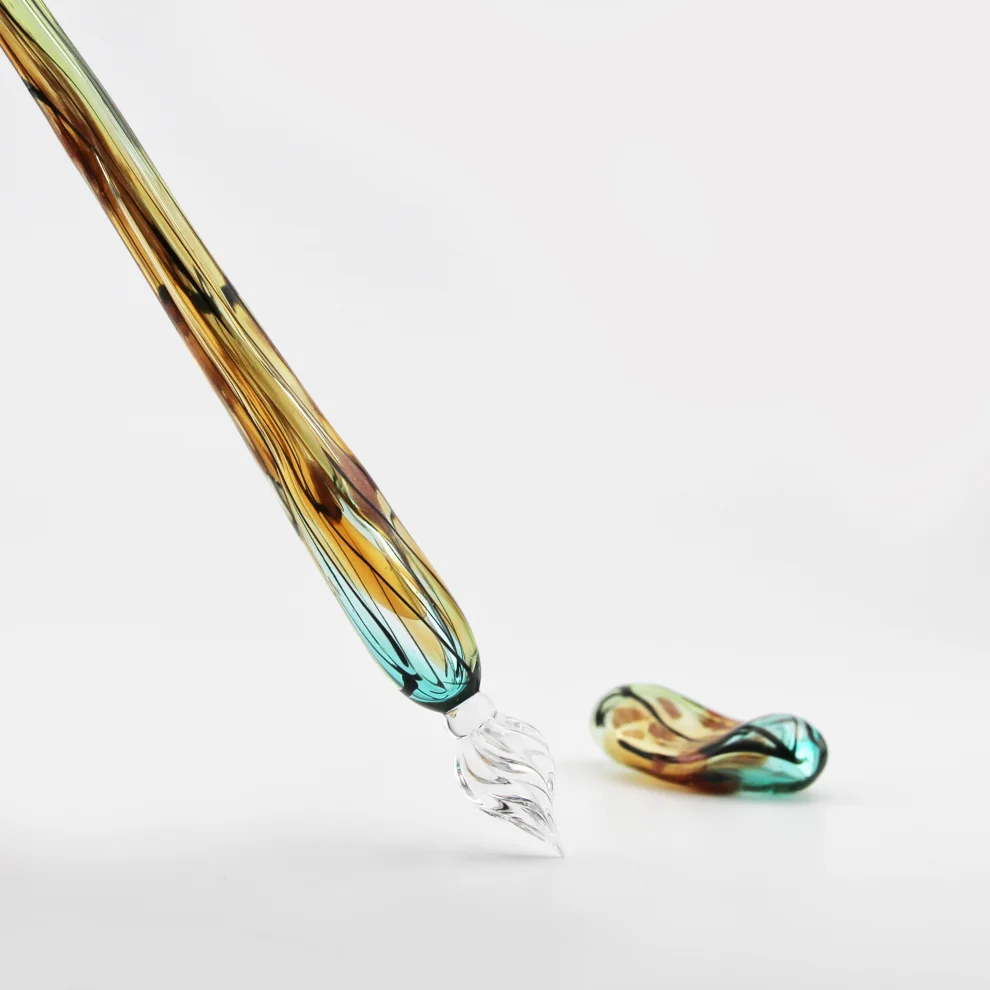Hande Erbuk Glass - Üfleme İçi Boş - Hafif Cam Dolma Kalem