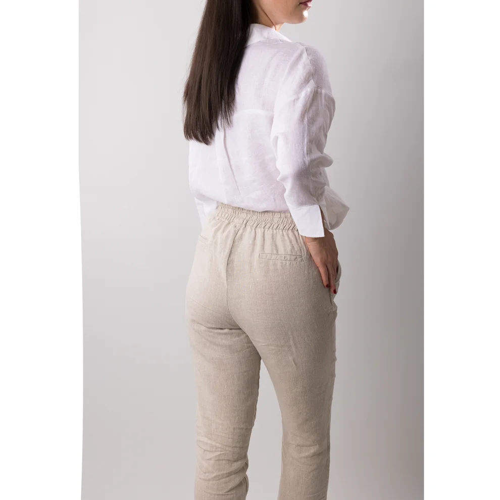 Saint Antuan - Linen Women's Gulet Trousers