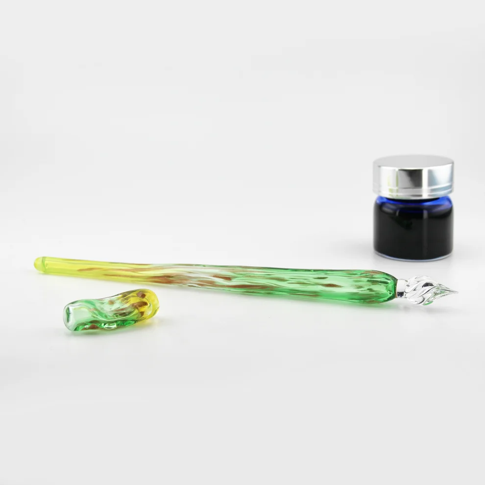 Hande Erbuk Glass - Glass Dip In Pen - Hollow Extra Light