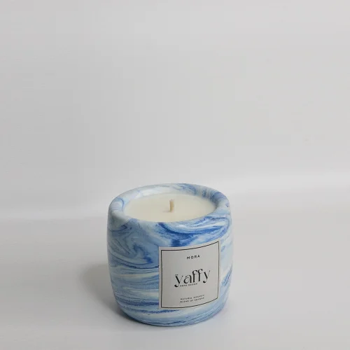 Yaffy Home Design - Blue Wave Candle