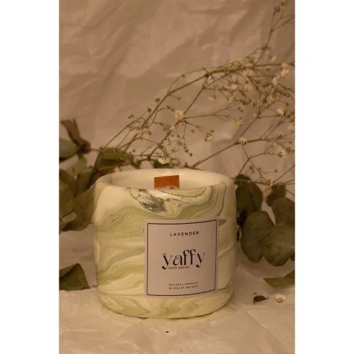 Yaffy Home Design - White Green Wave Candle
