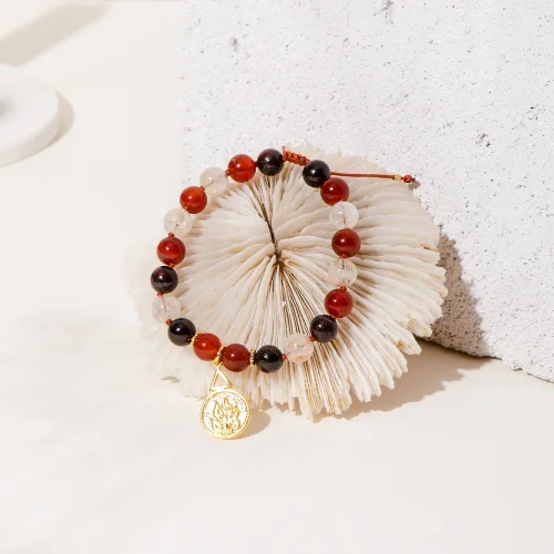 108 Niyettaşı - Fire Element Mala Bracelet