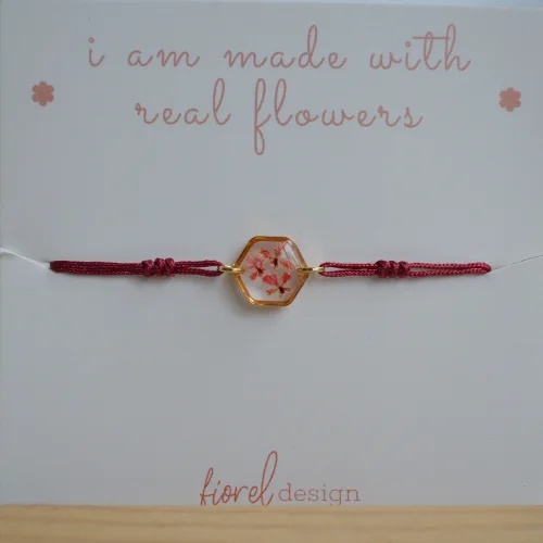 Fiorel Design - Real Flower Tiny Garden Hexagon Bracelet