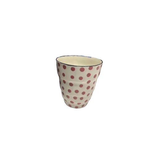 Gügü Handmade Ceramics - Red Dots Bardak