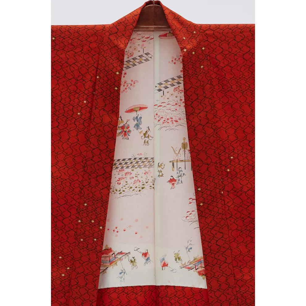 Matsuri - Kasa Vintage İpek Kimono Ceket