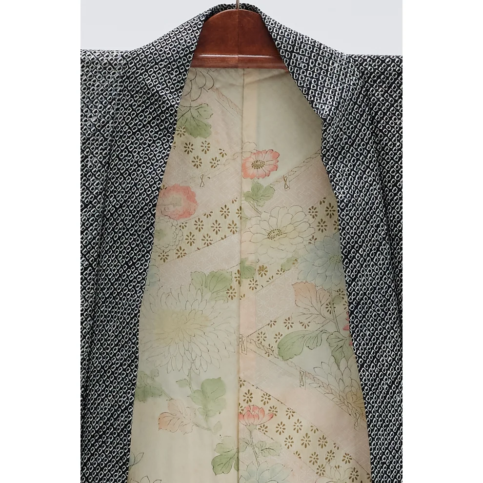 Matsuri - Ocean Spray Vintage Silk Kimono Haori Jacket