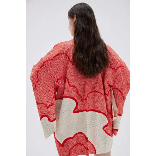 Matsuri - Roseate Vintage Silk Kimono Haori Jacket