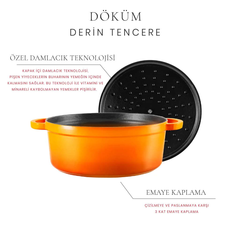 Voeux Kitchenware - Amusant Round Casserole 24 Cm