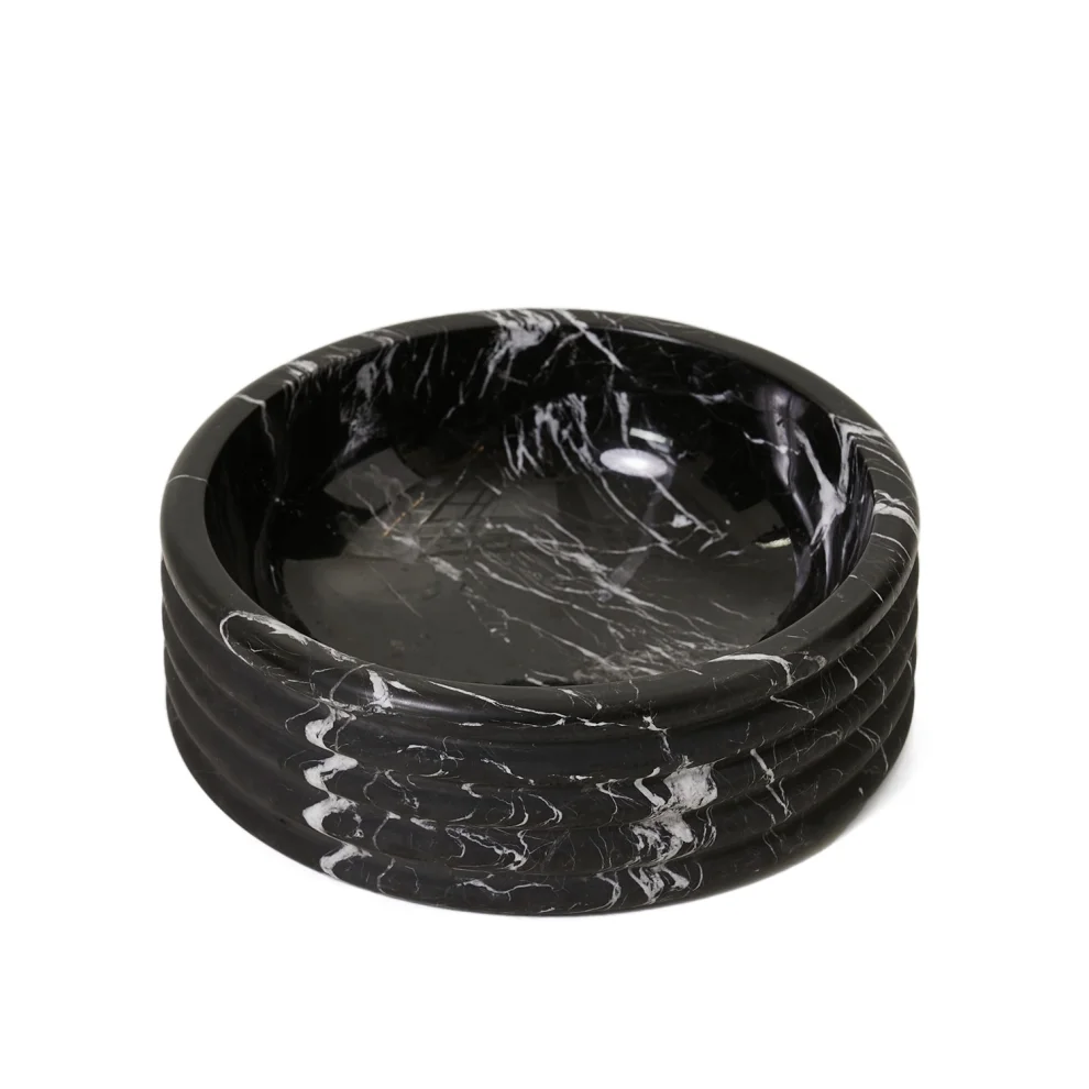 goods - Wavy Marble Fruit Bowl