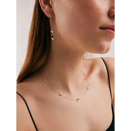 Orena Jewelry - 14k Solid Gold Gimlet Women's Necklace
