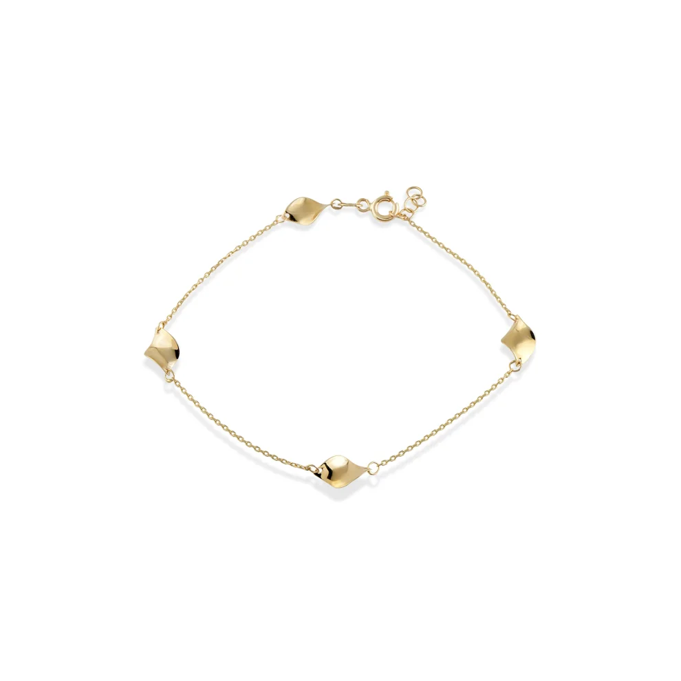 Orena Jewelry - 14k Solid Gold Gimlet Women's Bracelet