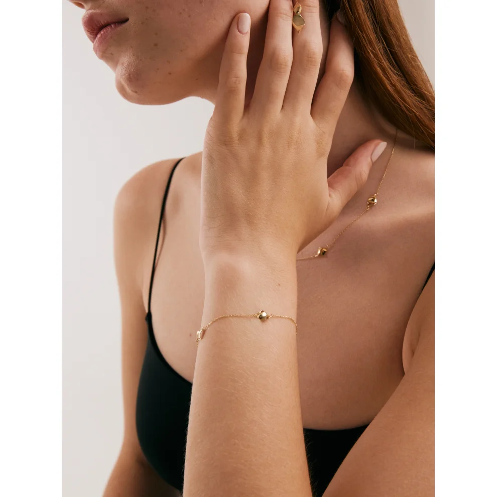 Orena Jewelry - 14k Solid Gold Gimlet Women's Bracelet