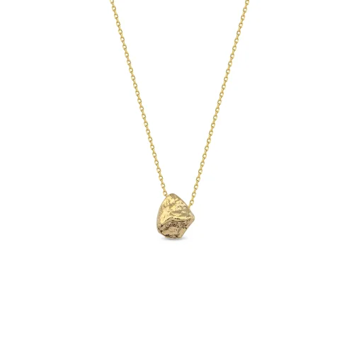 Orena Jewelry - Pebble Stone 14k Solid Gold Women's Necklace