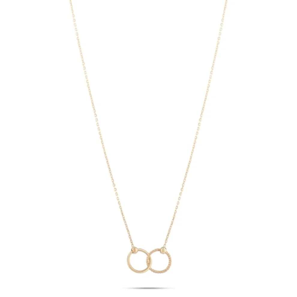 Safir Mücevher - Gold Hoop Necklace