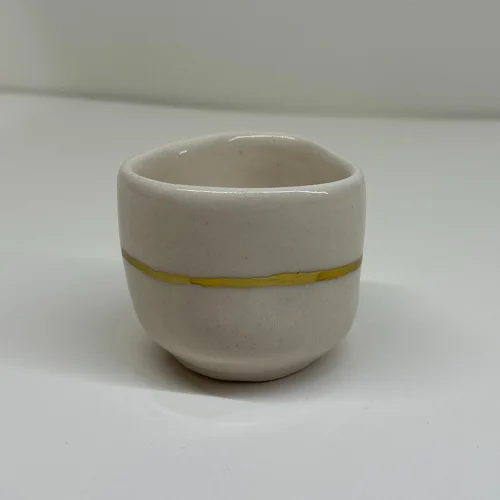 Roza Art Wall - Amorphous Striped Ceramic Cup