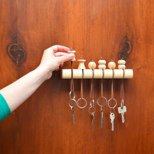 Thea - Wall Decor Wooden Key Chain