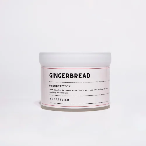 Yugatelier - Gingerbread Scented Wooden Wick Soy Glass Candle