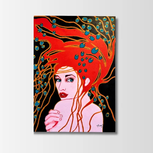 Ayla Barın Bener - Feminine Universe  - The Fire Woman Painting