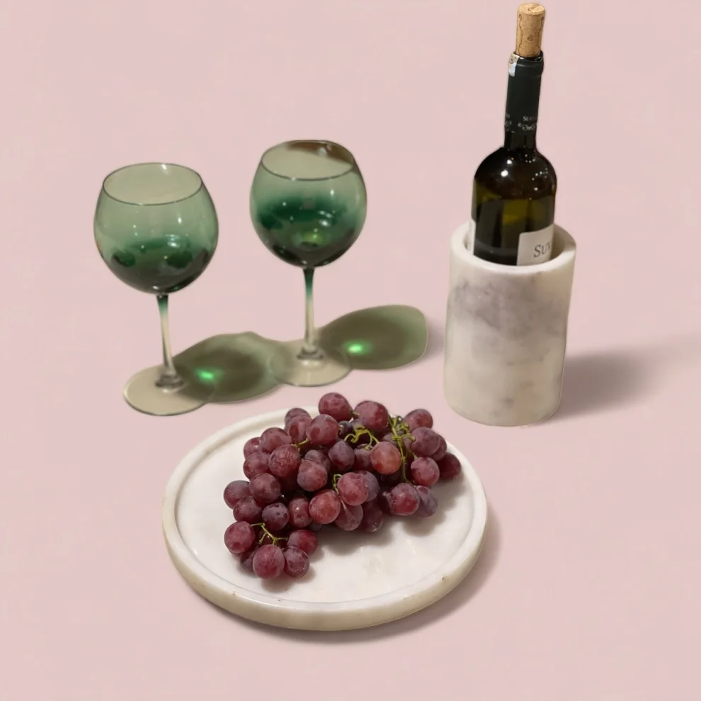 B My Stone - Crystal Marble Vase / Wine Holder
