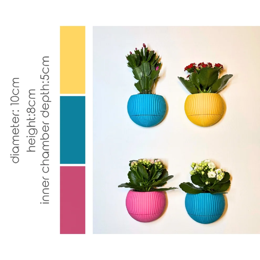 Tou Workshop - Hue Nest Minimal Wall Flower Pot