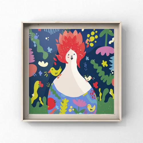 Mell's Studio - Bird Lady Print