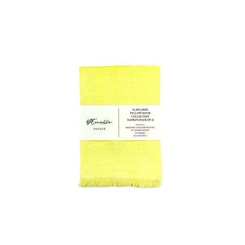 Yenesse Design - Yellow Batik Napkin (pack Of 2)