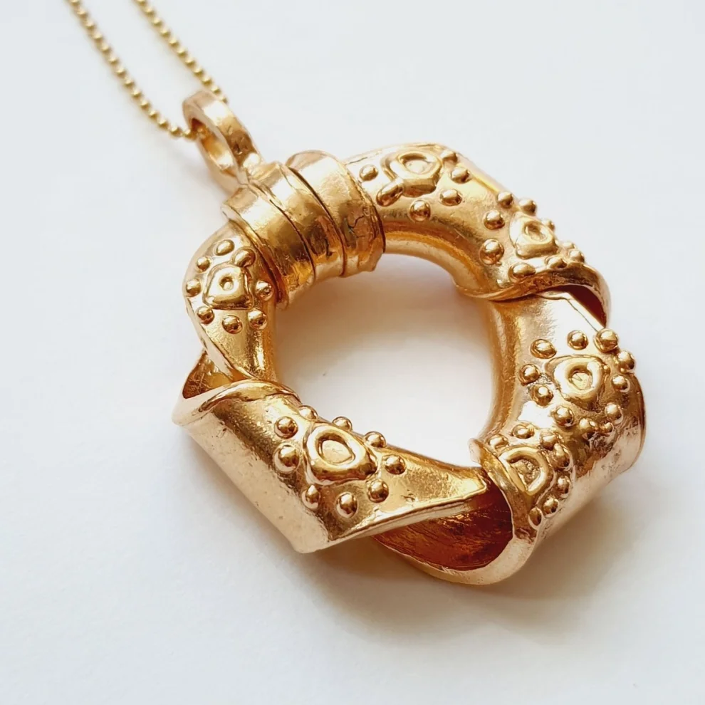 Atölye Lup - Twisted Ring Necklace