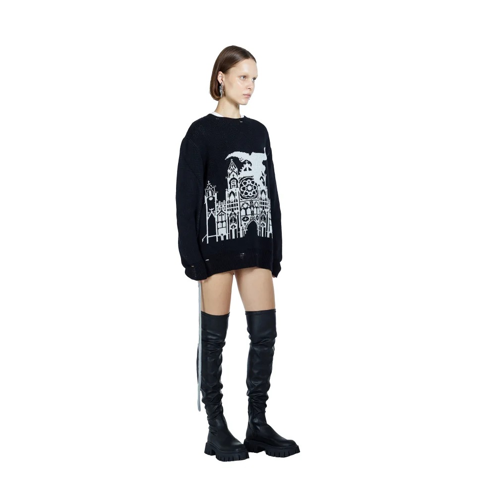 Death Is Easy - Angel Knitted Sweater