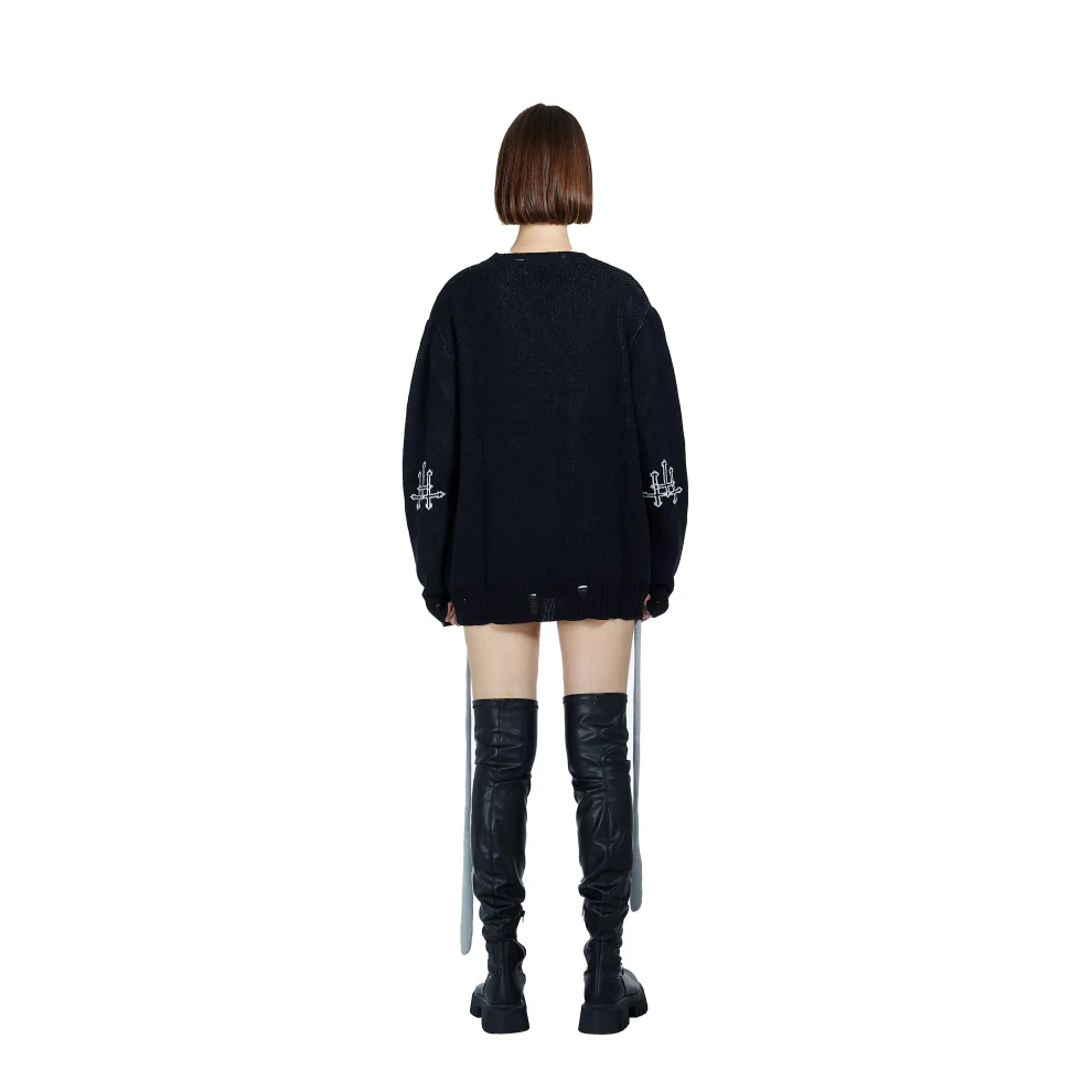 Death Is Easy - Angel Knitted Sweater