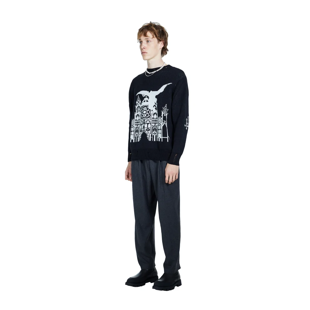 Death Is Easy - Angel Knitted Sweater - Il