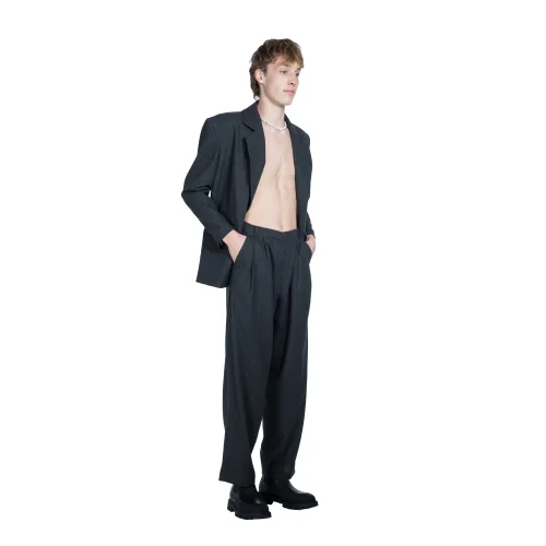 Death Is Easy - Charcoal Tailored Trousers - Il