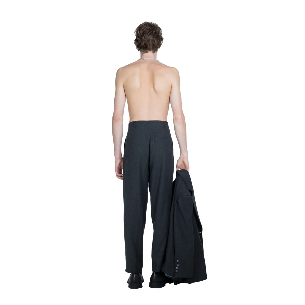 Death Is Easy - Charcoal Tailored Trousers - Il