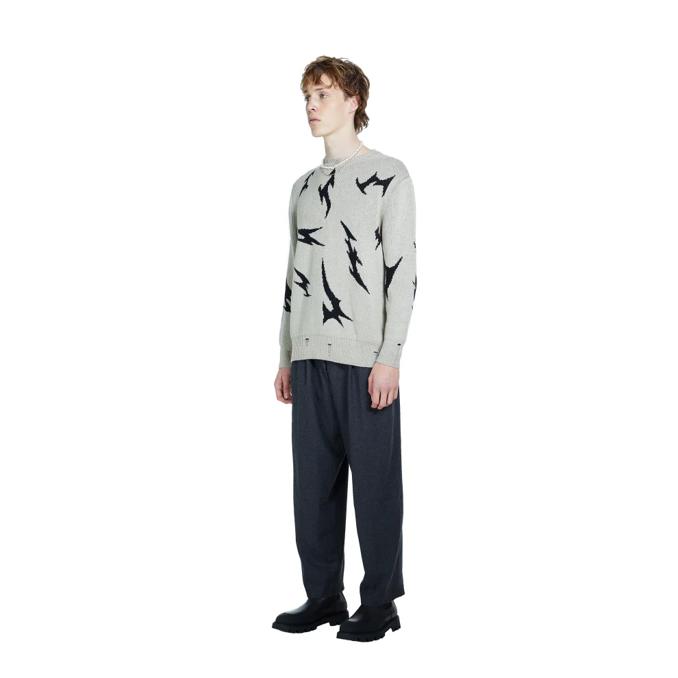 Death Is Easy - Tribal Tattoo Knitted Sweater