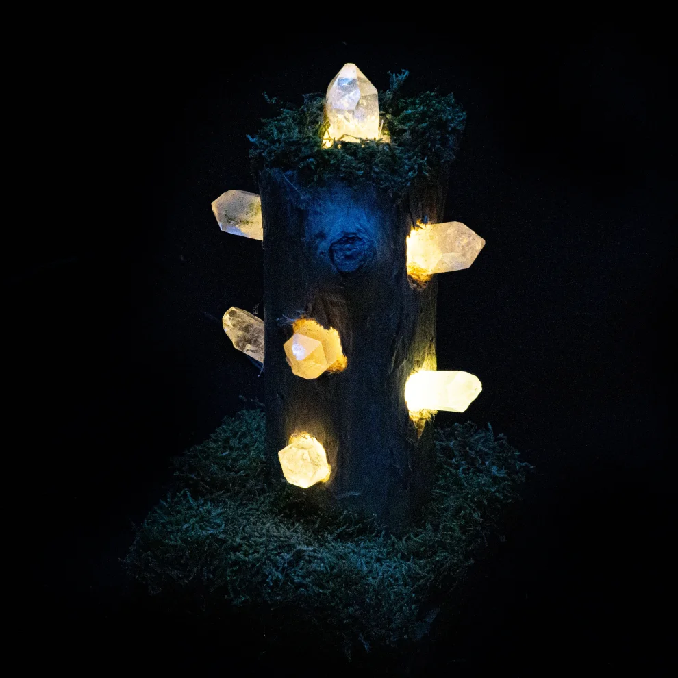 İndafelhayat - Quartz Stone Single Hobbit House Night Light