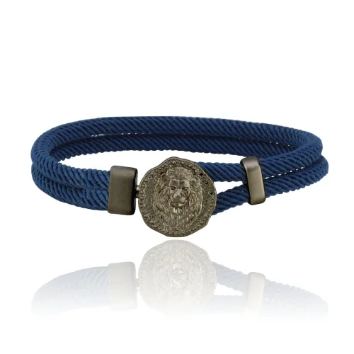 Melie Jewelry - Leo 925 Sterling Silver Cord Men's Bracelet