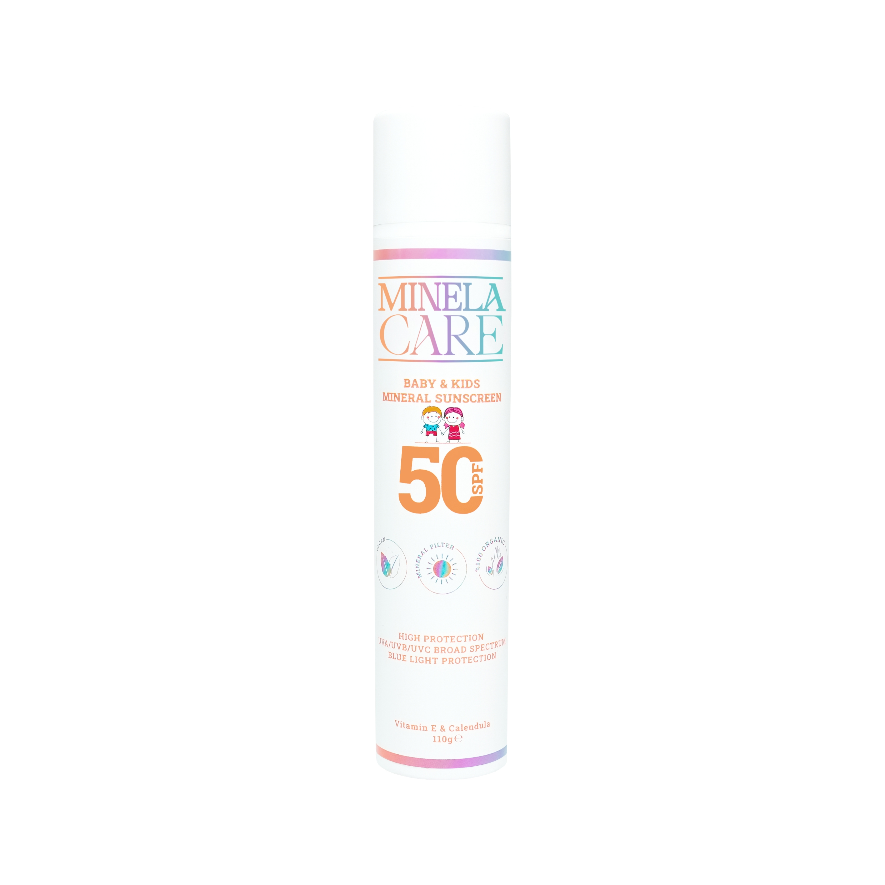 100% Organik Mineral Filtreli Bebek Ve Çocuk Güneş Kremi Spf 50 110 Gr Pa++++