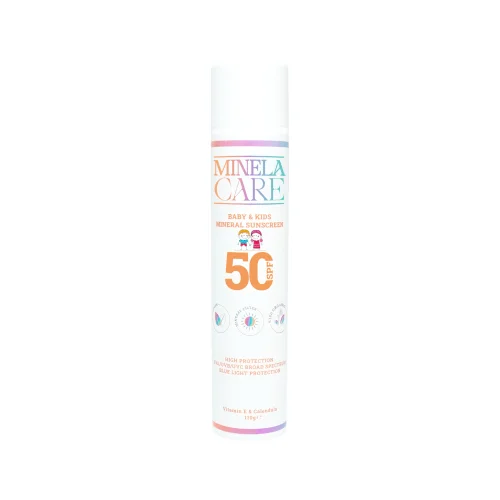Minela Care - 100% Organic Mineral Filter Baby And Children Sunscreen Spf 50 110 Gr Pa++++