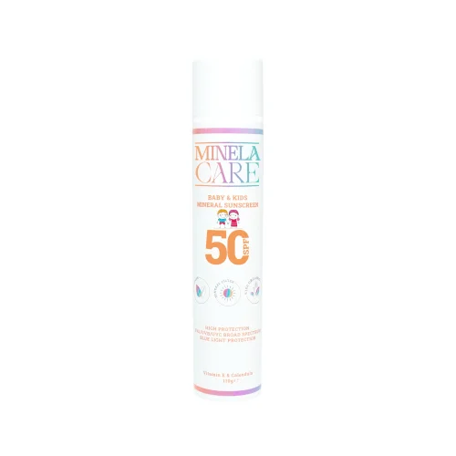 Minela Care - 100% Organik Mineral Filtreli Bebek Ve Çocuk Güneş Kremi Spf 50 110 Gr Pa++++