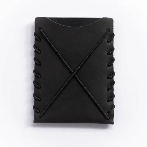 minimal X design - V1 Minimalist Cardholder Wallet - Genuine Leather And Handmade